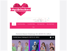 Tablet Screenshot of mylifesuckers.com